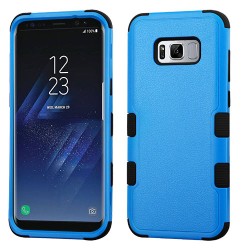 Funda S8 Plus Azul Negro  Uso Rudo Triple Layer